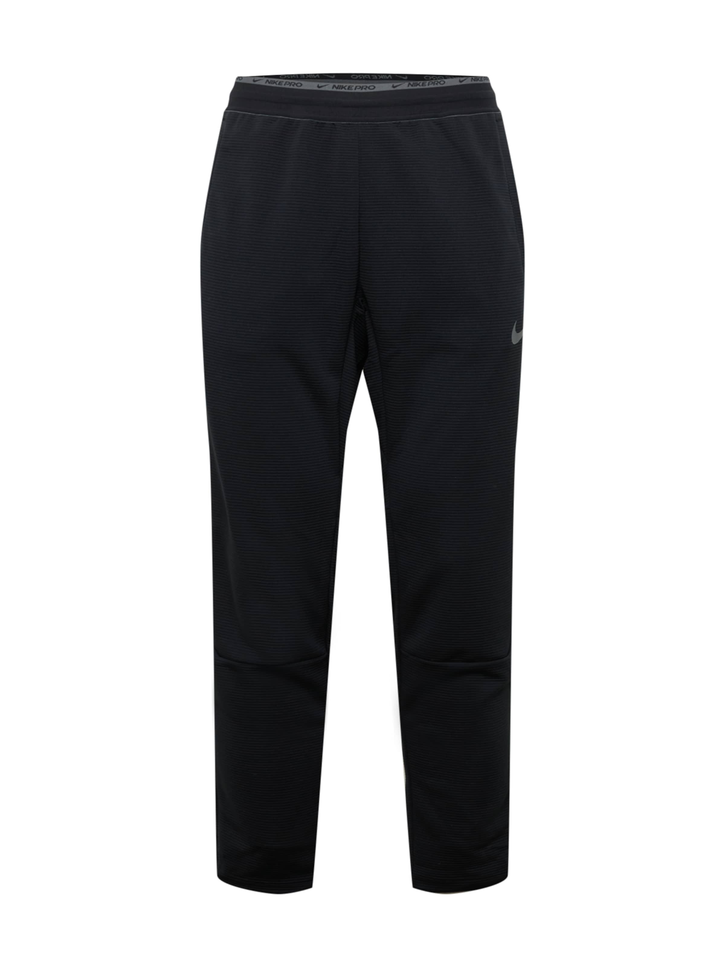 NIKE Regularen Športne hlače | črna barva: sprednja stran