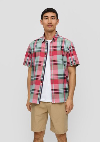 s.Oliver Regular fit Button Up Shirt in Red: front