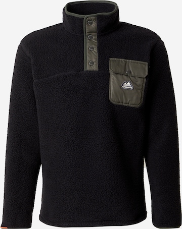 Superdry Neulepaita 'Fuji' värissä musta: etupuoli
