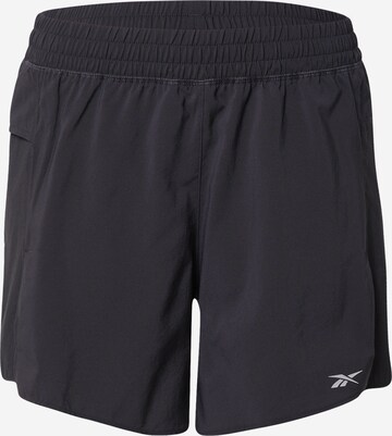 Regular Pantalon de sport Reebok en noir : devant