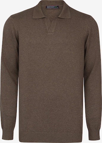 Pull-over Felix Hardy en marron : devant