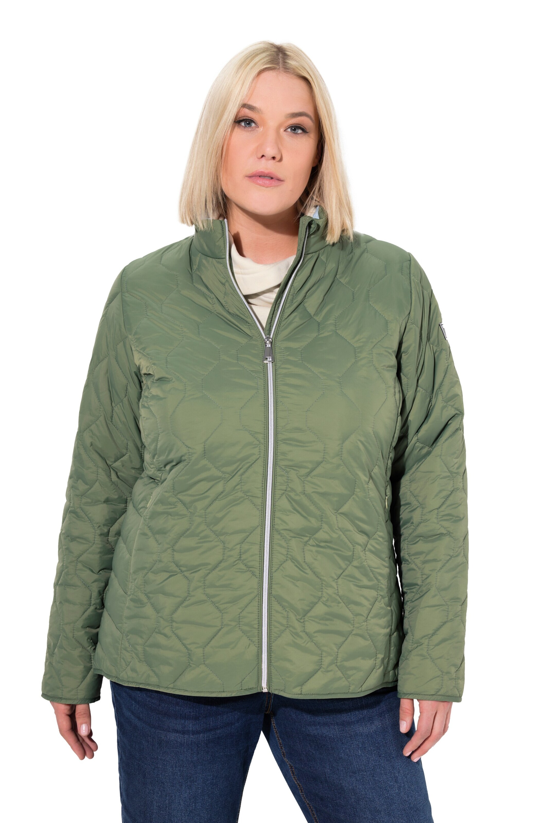 Ulla Popken Jacke in Grün: Vorderseite