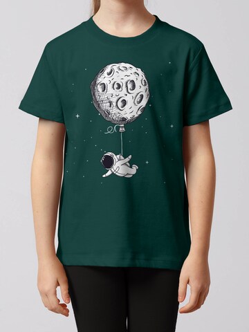 T-Shirt 'Funny Spaceman' watabout.kids en vert : devant