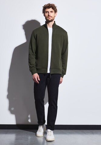 Street One MEN Zip-Up Hoodie in Green