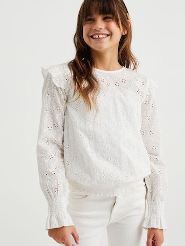 WE Fashion - Blusa em branco: frente