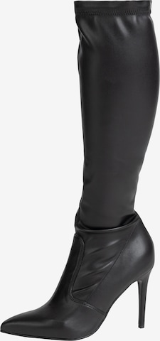 Bottes faina en noir : devant