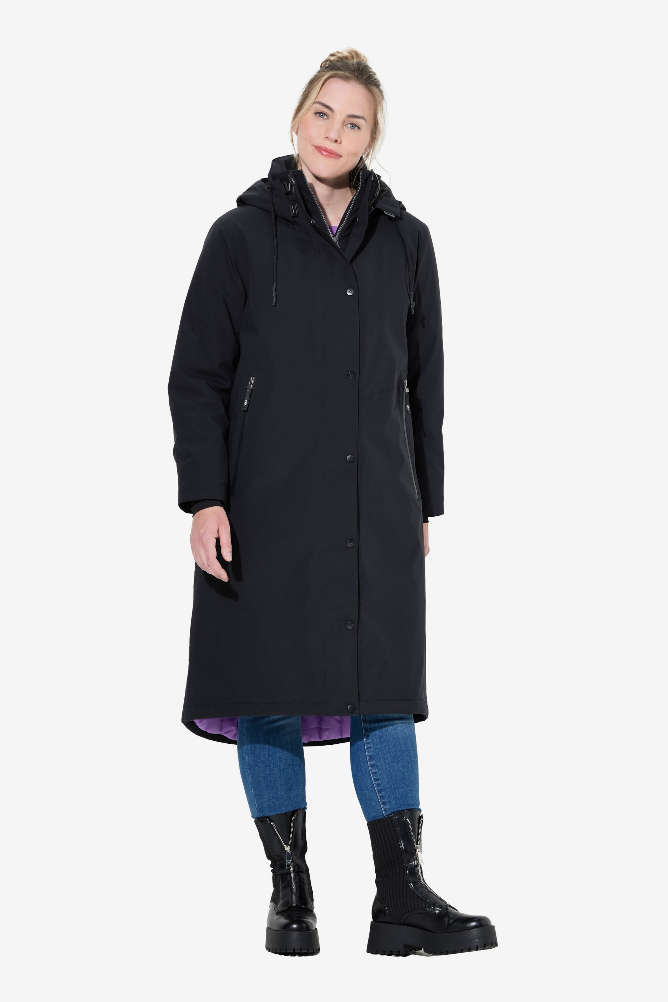 LAURASØN Wintermantel in Schwarz ABOUT YOU