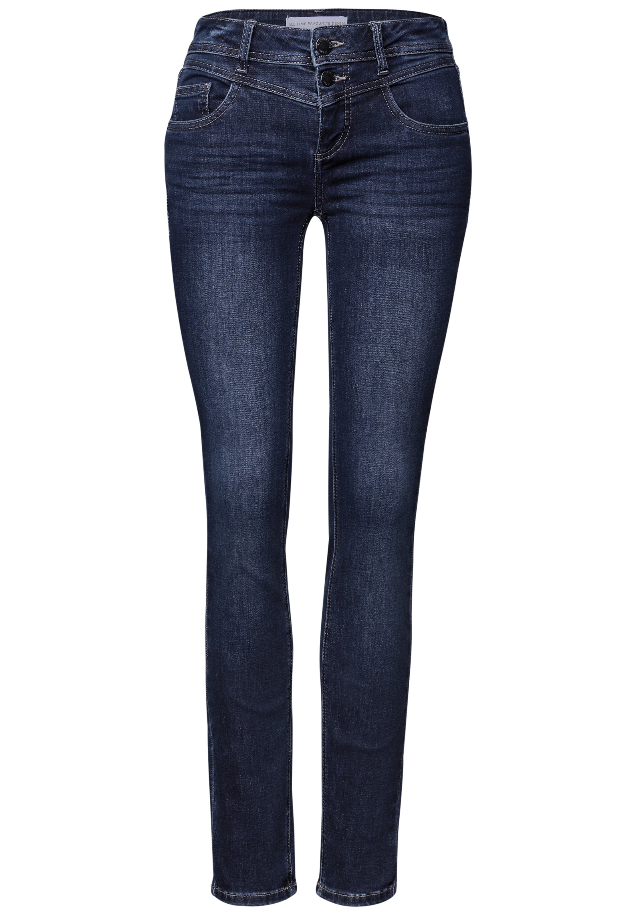 STREET ONE Skinny Jeans in Blau: Vorderseite
