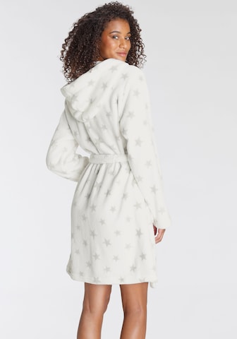 LASCANA Short Bathrobe in White