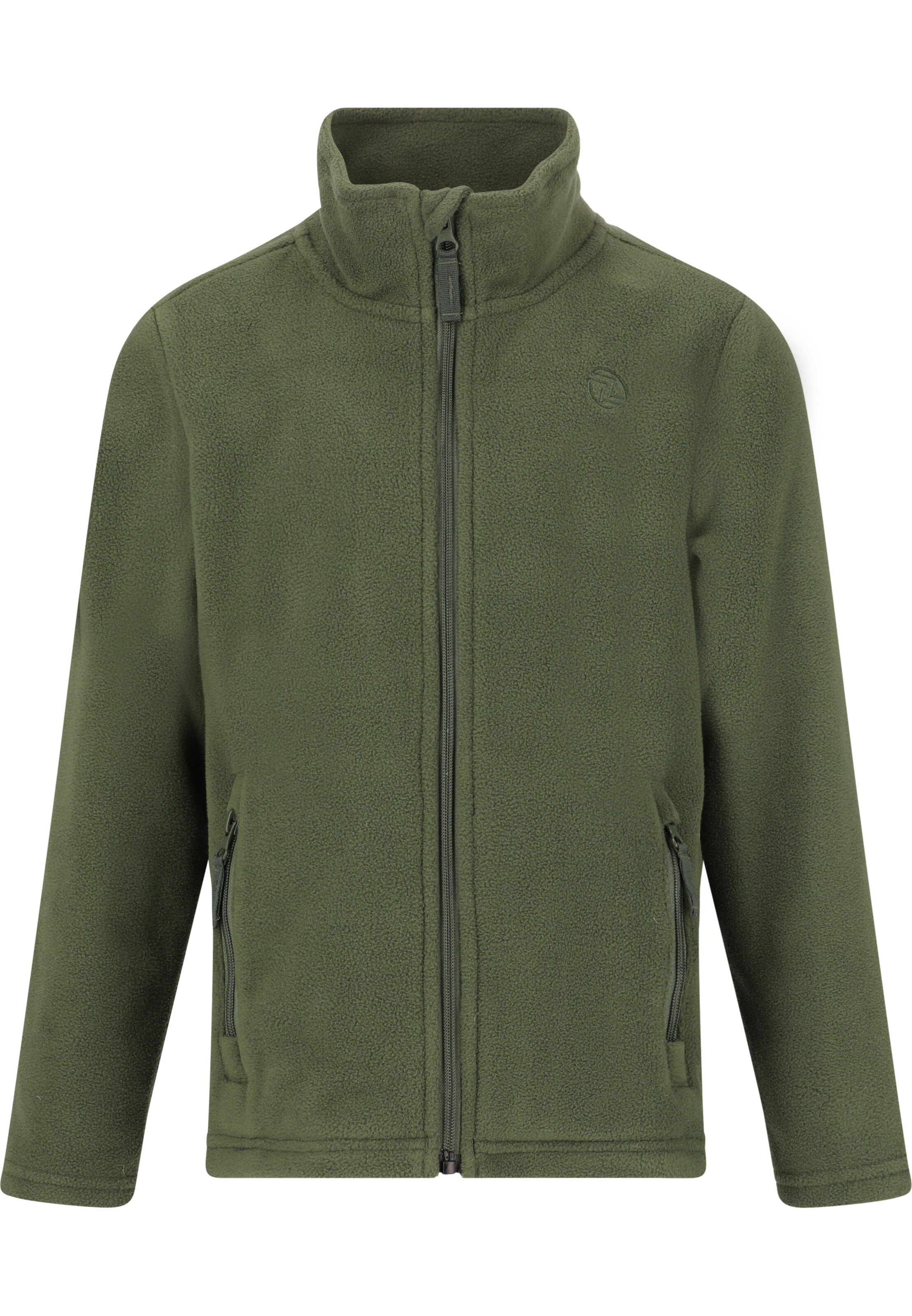 ZigZag Athletic fleece jacket 'Zap' in Green: front