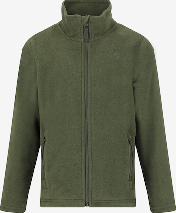 ZigZag Athletic Fleece Jacket 'Zap' in Green: front