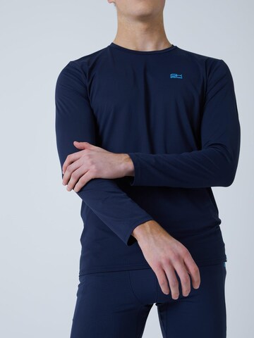 SPORTKIND Funktionsshirt 'Crew Neck Long Sleeve Shirt'‌‌‌‌‌‌‌‌‌‌ in Blau