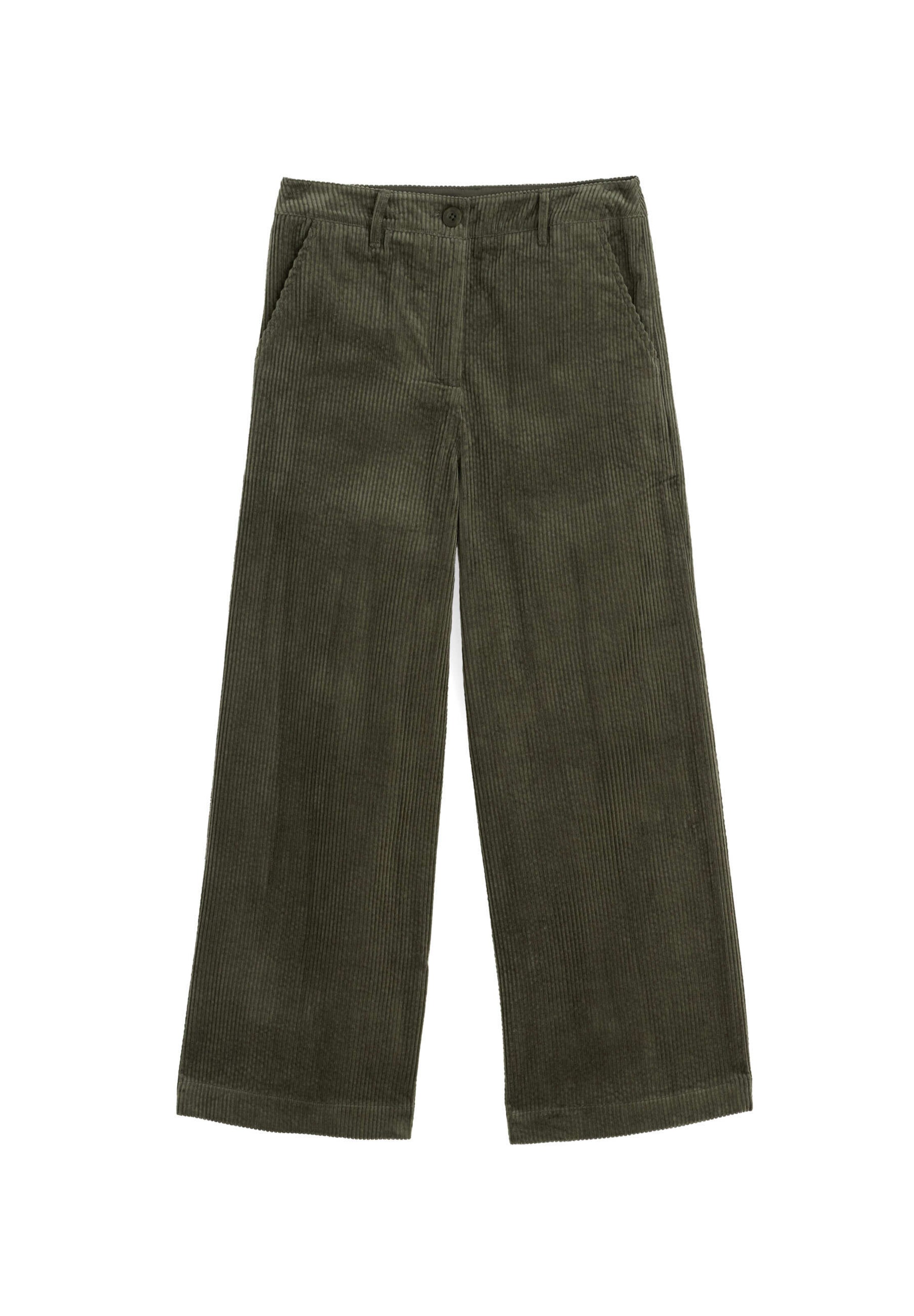 Seasalt Cornwall Wide Leg Hose 'Asphodel' in Grün: Vorderseite
