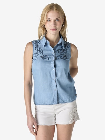 KOROSHI Blus i blå: framsida