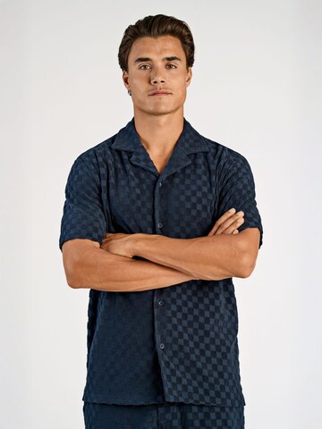Lindbergh Regular fit Overhemd in Blauw