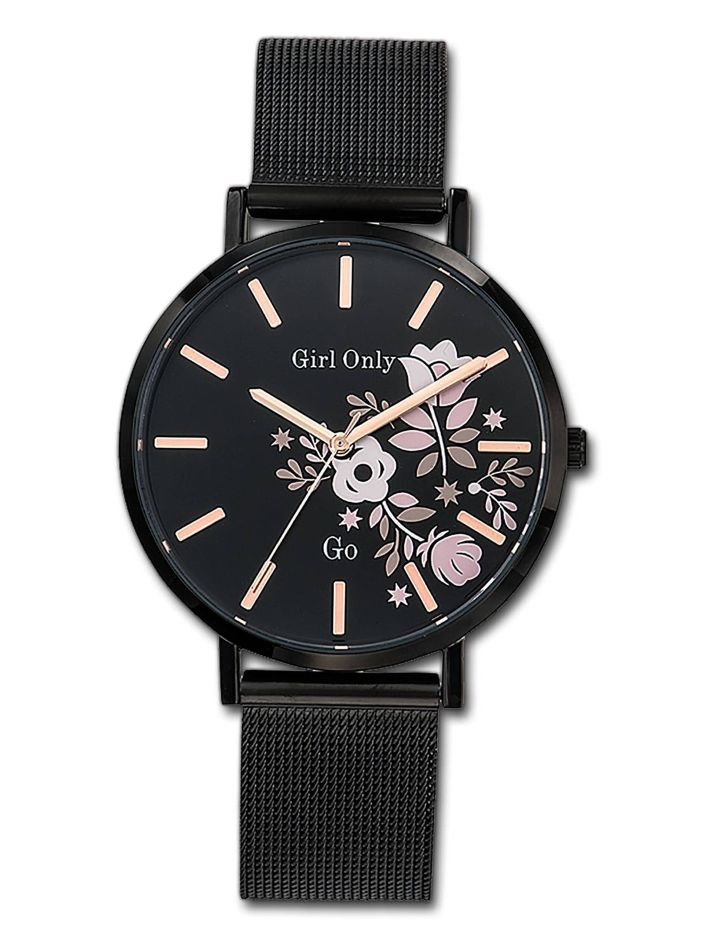 GO GirlOnly Analoguhr‌‌‌‌‌‌‌‌‌ in Schwarz: Vorderseite