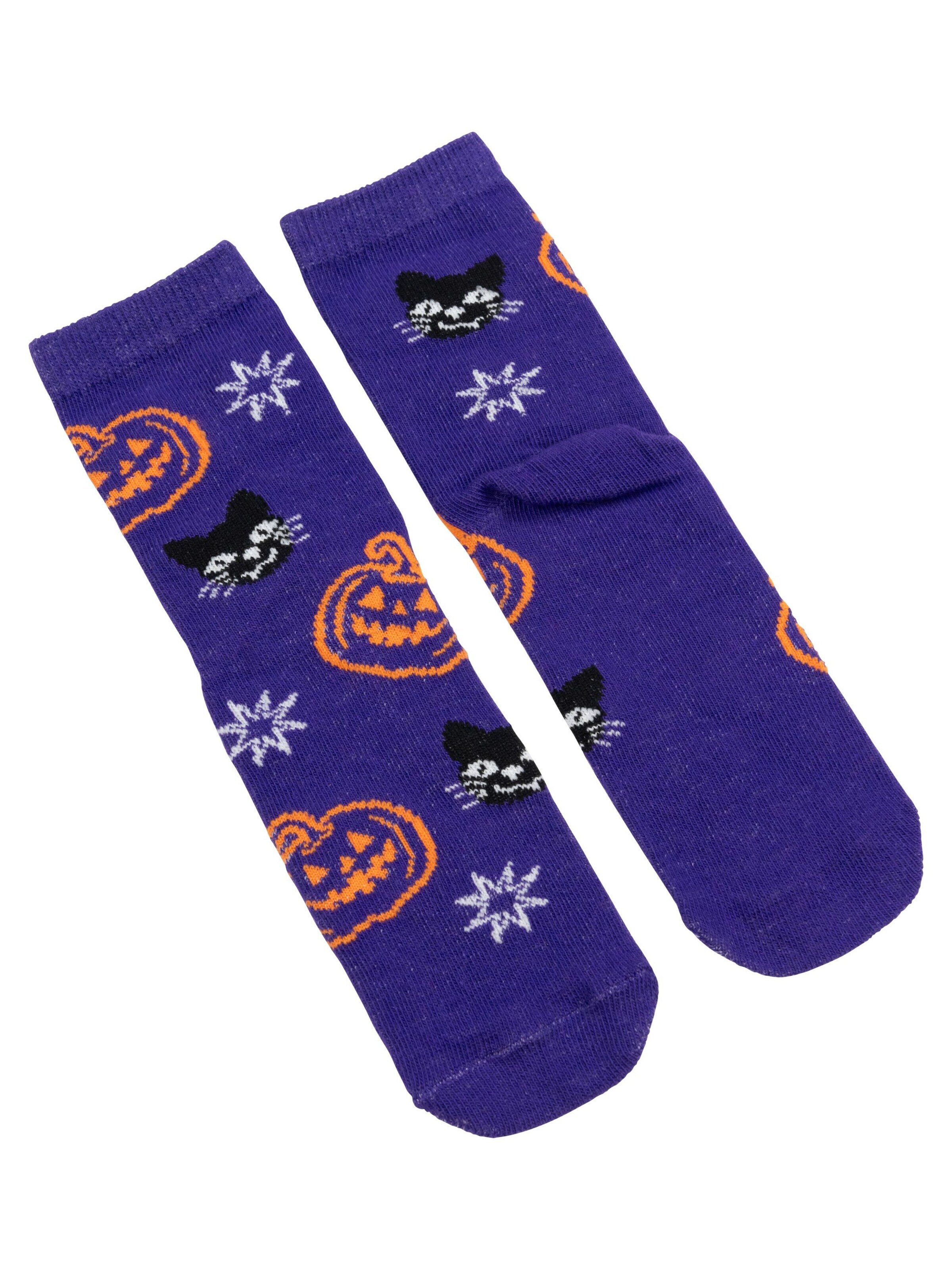 United Labels Socken 'Halloween Kürbis & Katze'‌‌‌‌‌‌ in Lila