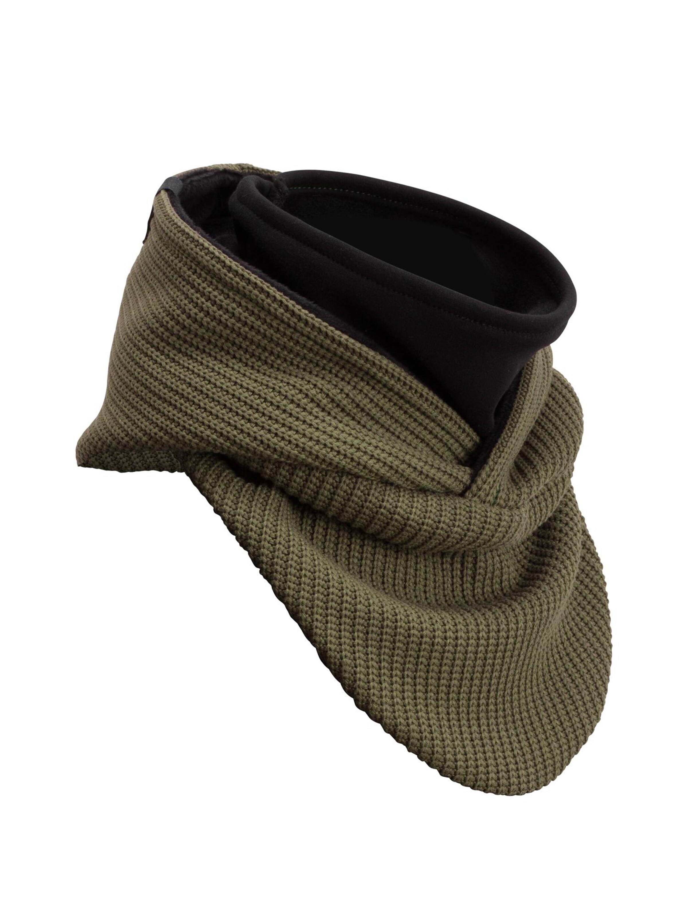 Manufaktur13 Schal 'Hooded Loop' in Grün: Vorderseite