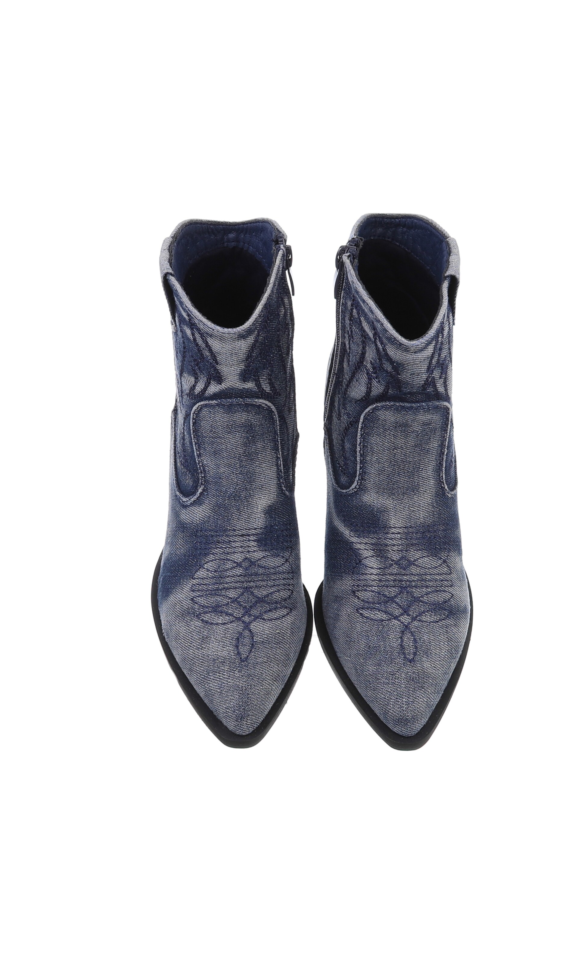 Ital-Design Cowboy Boots in Blue
