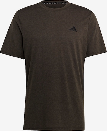 T-Shirt fonctionnel 'Train Essentials Comfort' ADIDAS PERFORMANCE en vert : devant