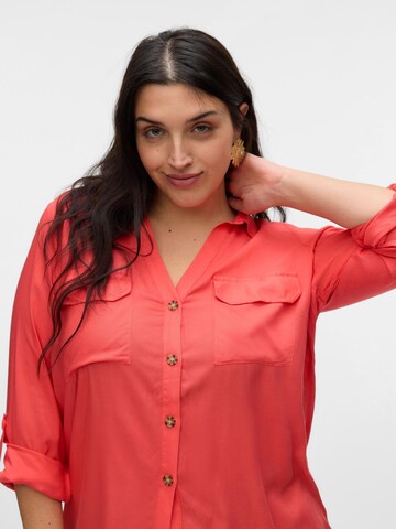 Chemisier 'VMCBumpy' Vero Moda Curve en rose