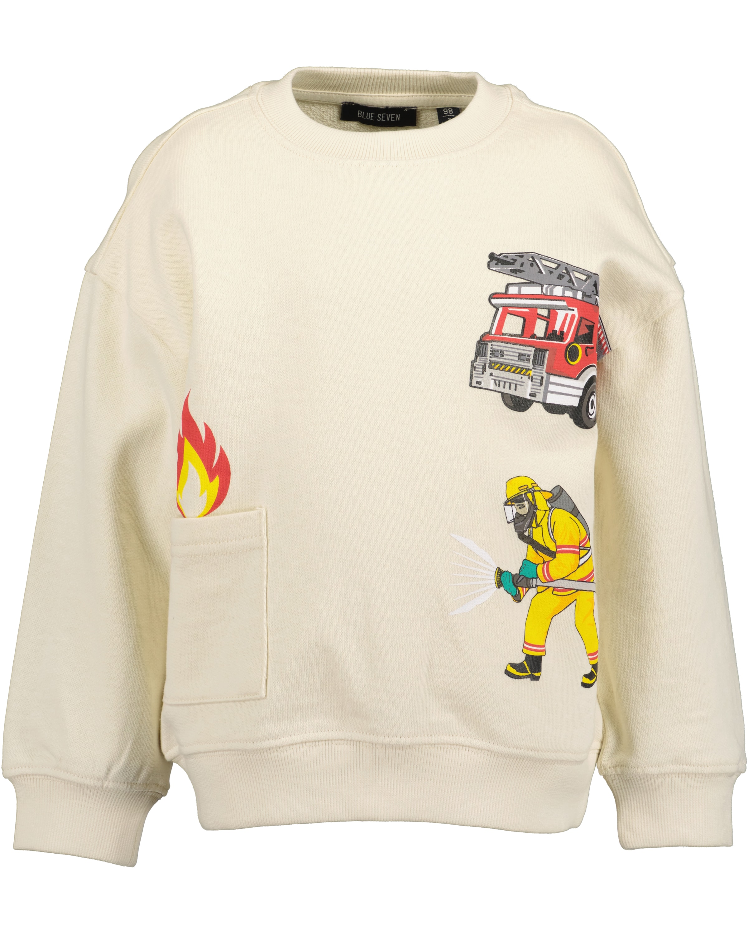 BLUE SEVEN Sweatshirt in White: front
