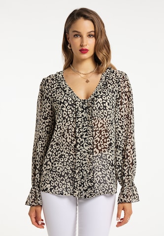 faina Blouse in Beige: front