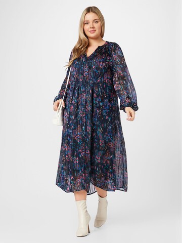 ONLY Carmakoma Shirt Dress 'Shanni' in Blue