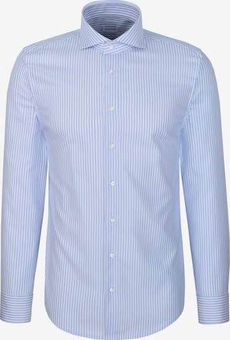 Coupe regular Chemise business SEIDENSTICKER en bleu : devant