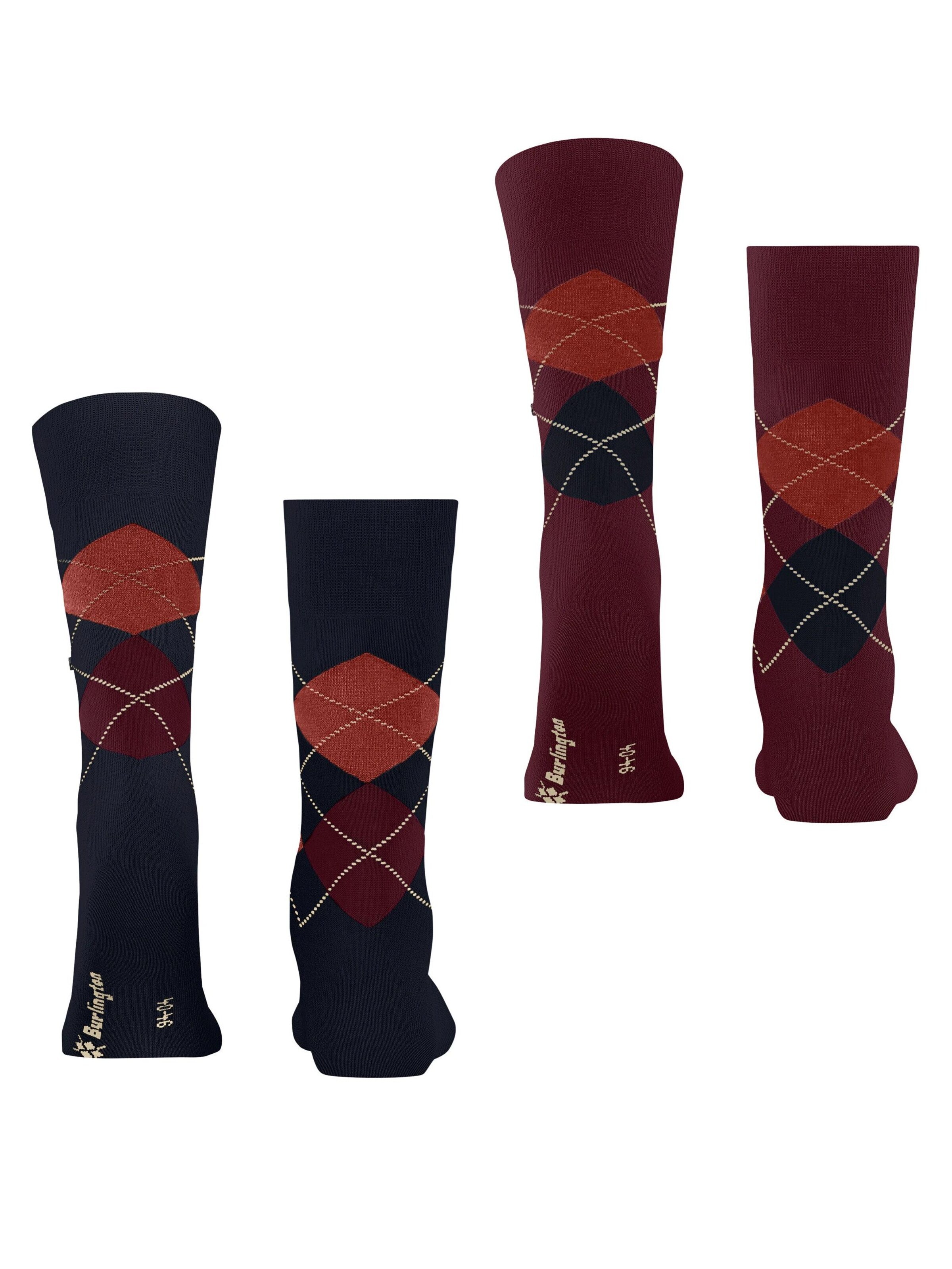 BURLINGTON Socks 'Everyday Argyle' in Blue