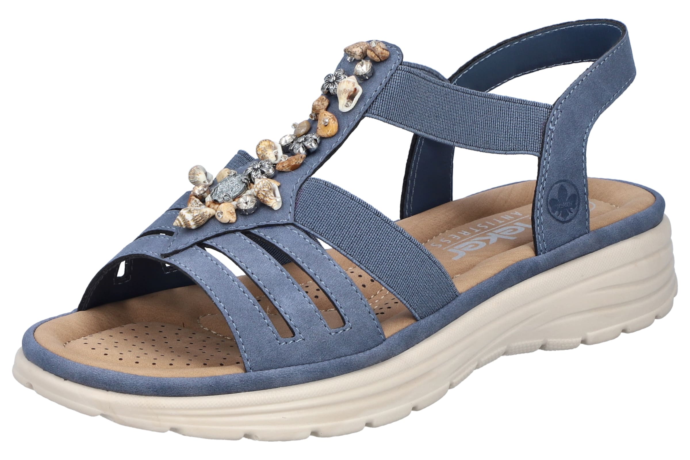 Rieker Sandale in Blau: Vorderseite