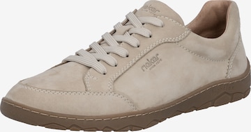 Baskets basses Rieker en beige : devant