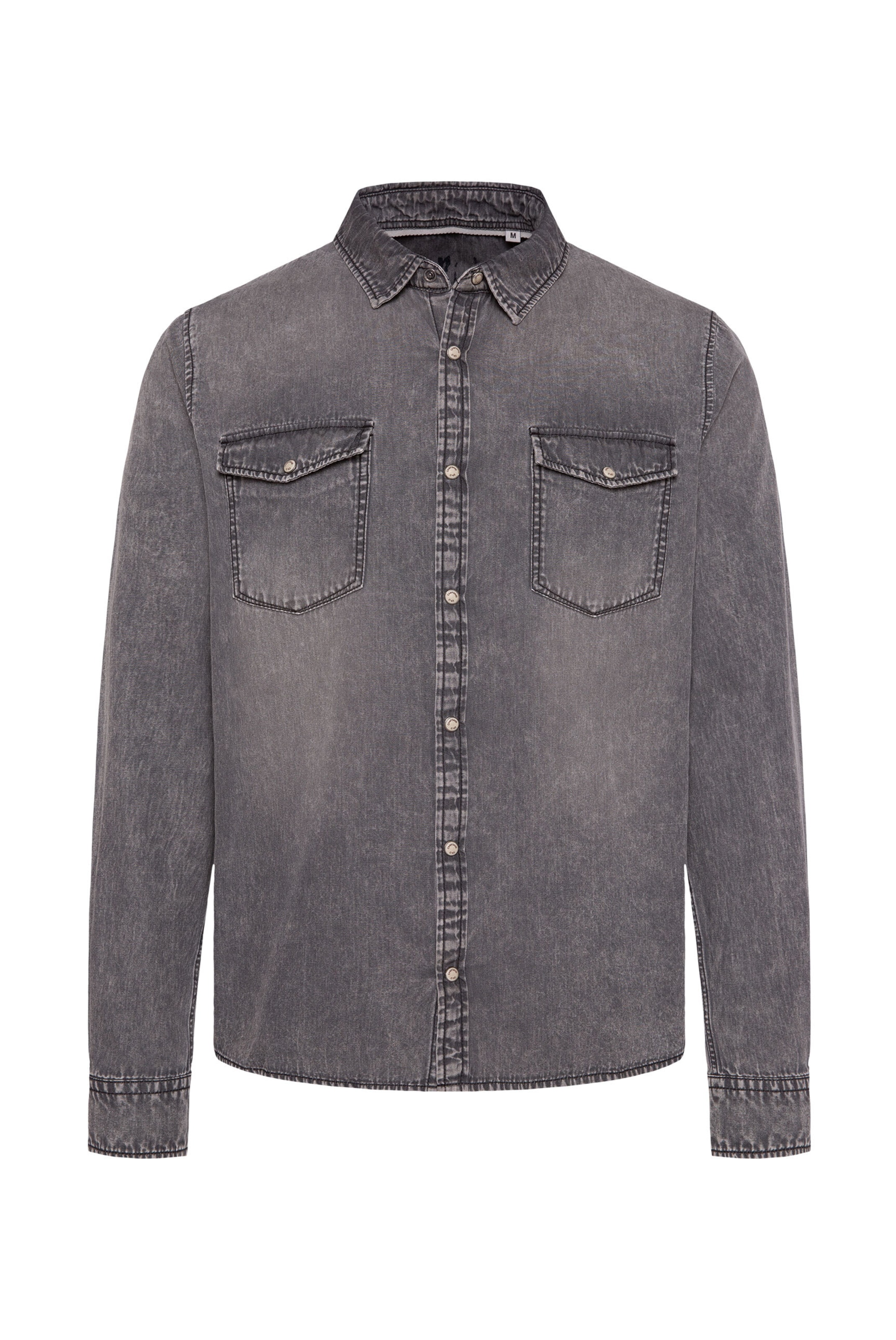 CAMP DAVID Button Up Shirt in Grey, Item view