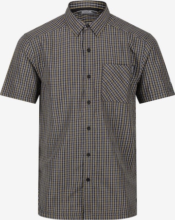 REGATTA Athletic Button Up Shirt 'Mindano' in Grey: front