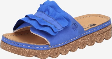 Rieker Pantolette in Blau: Vorderseite