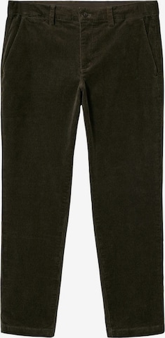 MANGO MAN Tapered Pants 'Berdam' in Green: front