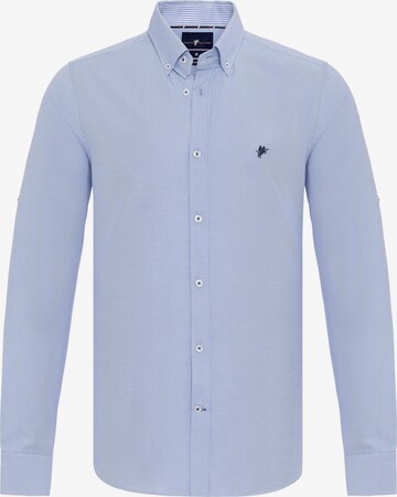 Coupe regular Chemise business DENIM CULTURE en bleu : devant