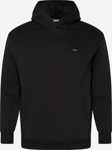 Calvin Klein Big & Tall Sweatshirt in Black: front