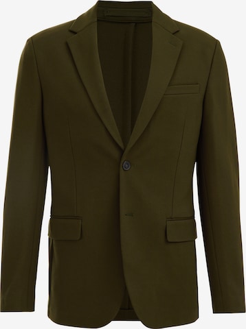 WE Fashion - Ajuste estrecho Chaqueta tipo saco para negocios en verde: frente