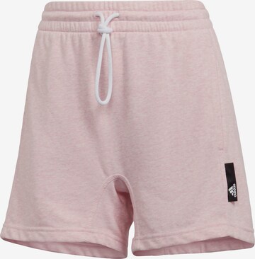 Regular Pantalon de sport ADIDAS SPORTSWEAR en rose : devant