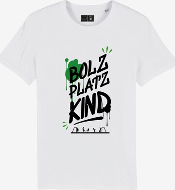 Bolzplatzkind T-Shirt in Weiß: predná strana