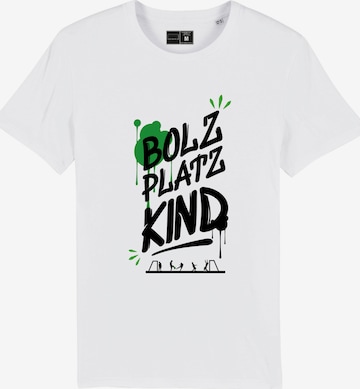 Bolzplatzkind T-Shirt in Weiß: predná strana