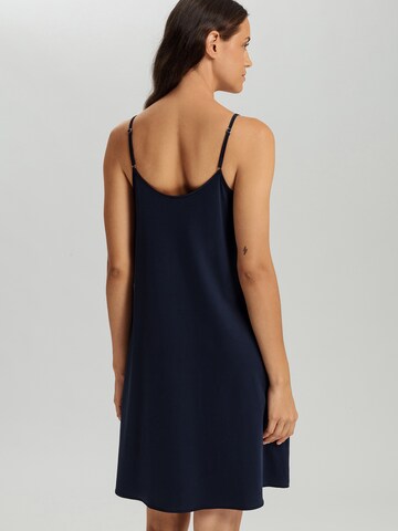 Chemise de nuit ' Spaghettidress Cotton Silk ' Hanro en bleu