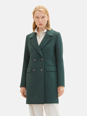 TOM TAILOR DENIM Between-Seasons Coat in Green: front