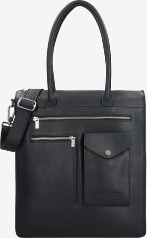 Cowboysbag Document Bag in Black: front