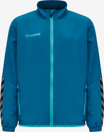 Hummel Sportjas in Blauw: voorkant