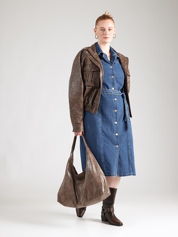 Vero Moda Curve - Vestido camisero 'VMCTelly' en azul