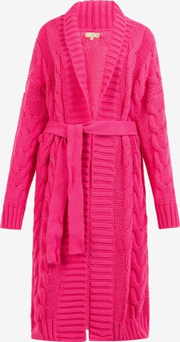 MYMO Knit cardigan 'Blonda' in Pink: front