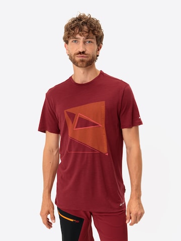 VAUDE Functioneel shirt 'Tekoa' in Rood: voorkant