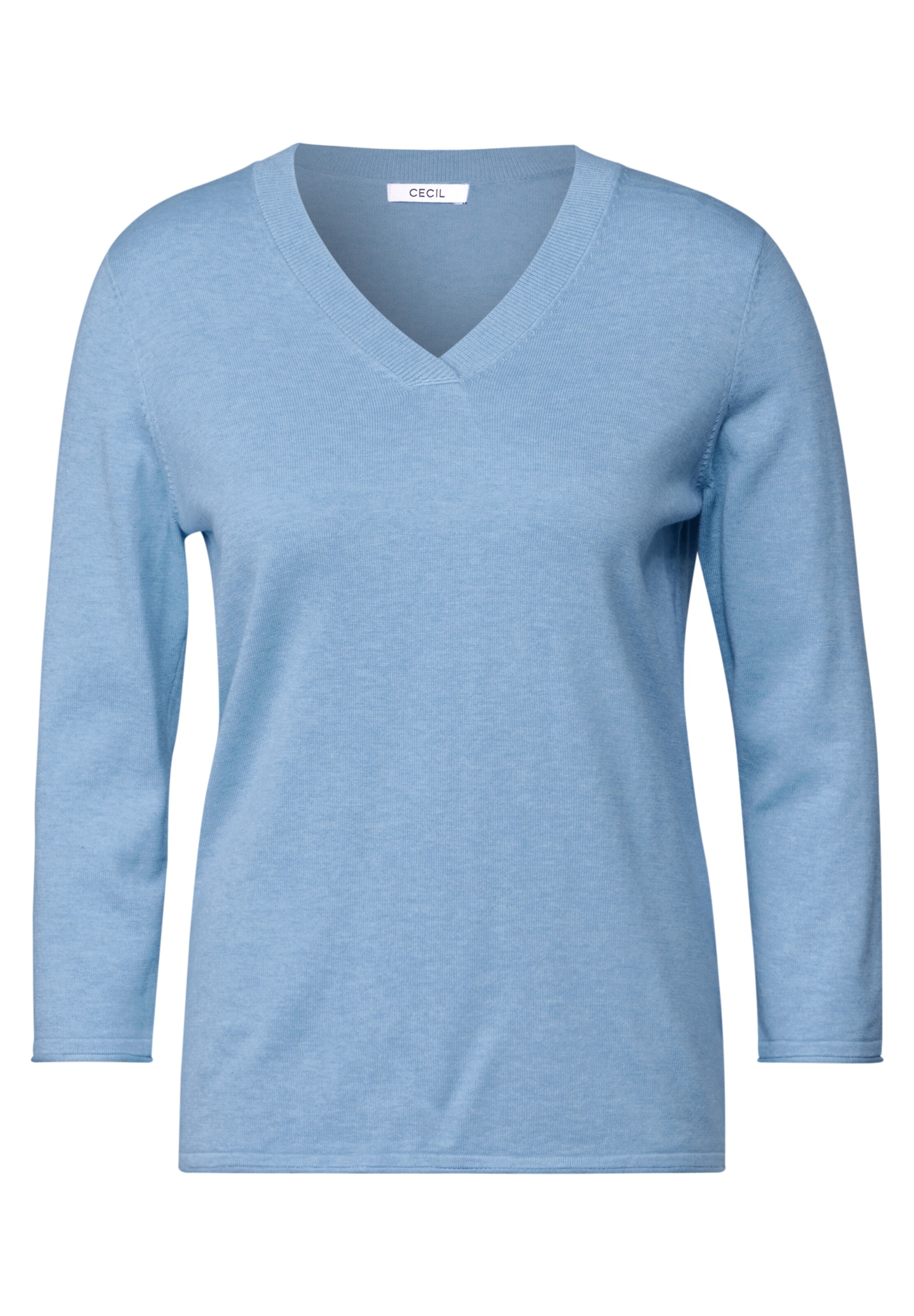 Cecil V Pullover GrÃ¼n CECIL V-Neck Pullover In Hellblau ABOUT YOU